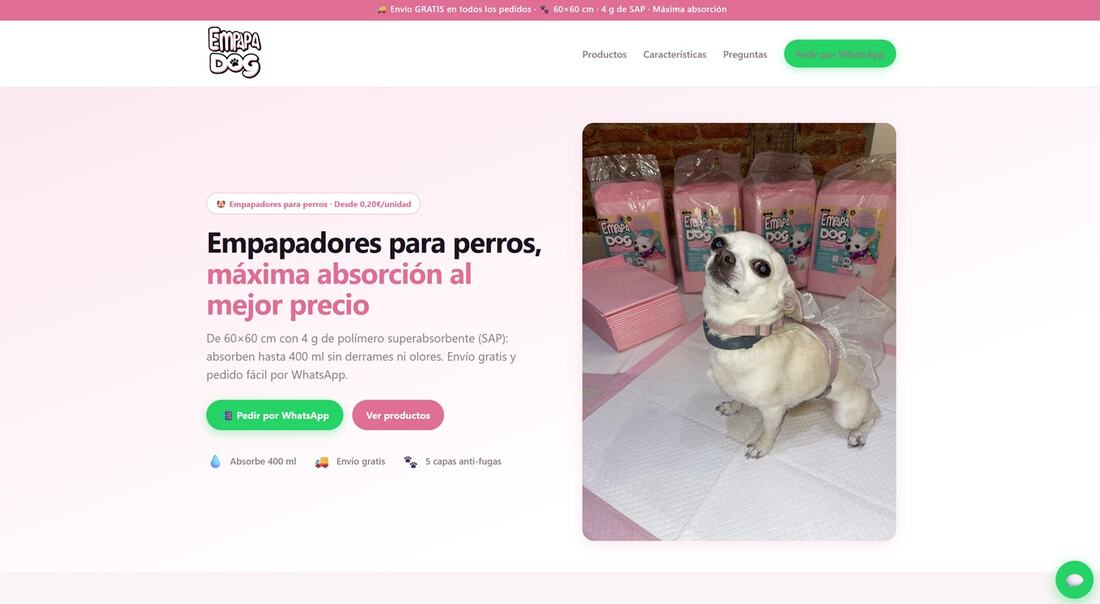 Portada de empapadog.com